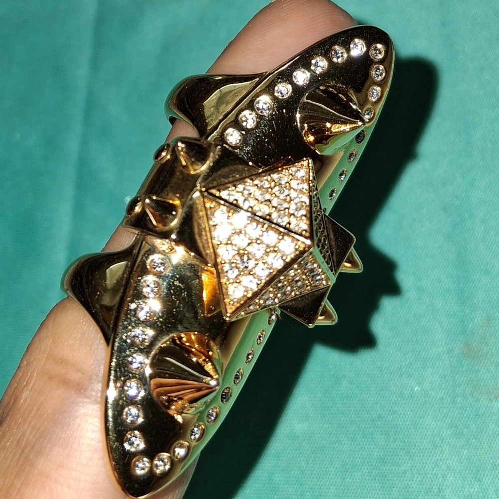 CC SKYE SPIKE GOLD PLATED RING - Picture 6 of 9